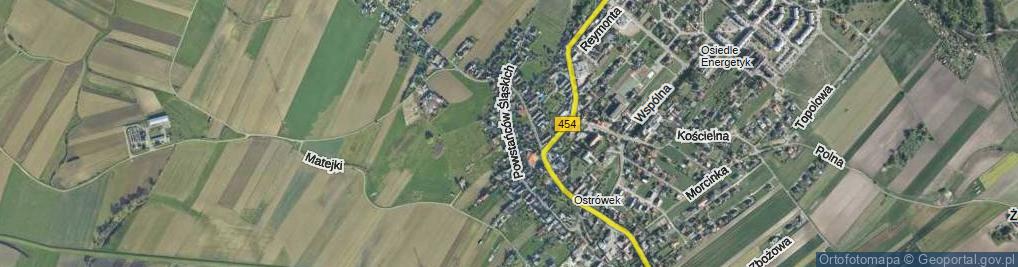 Zdjęcie satelitarne Powstańców Śląskich ul.